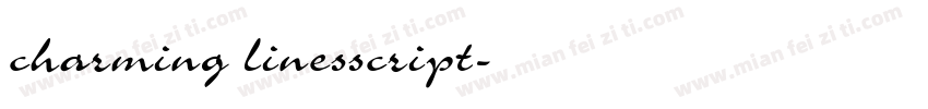 charming linesscript字体转换